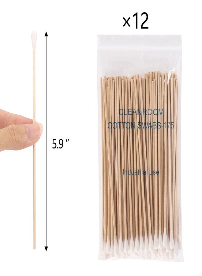 BTYMS 1200 Count 6 Inch Long Cotton Swabs with Wooden Sticks, Cleaning Cotton Sticks Cotton Tipped Applicators Cleaning Swabs - Image 2